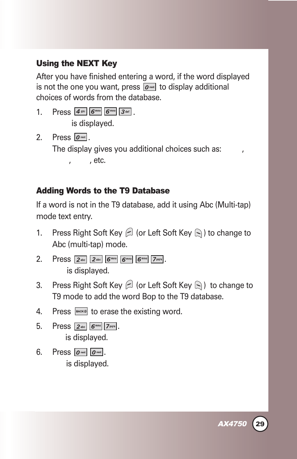 LG AX4750 User Manual | Page 29 / 137