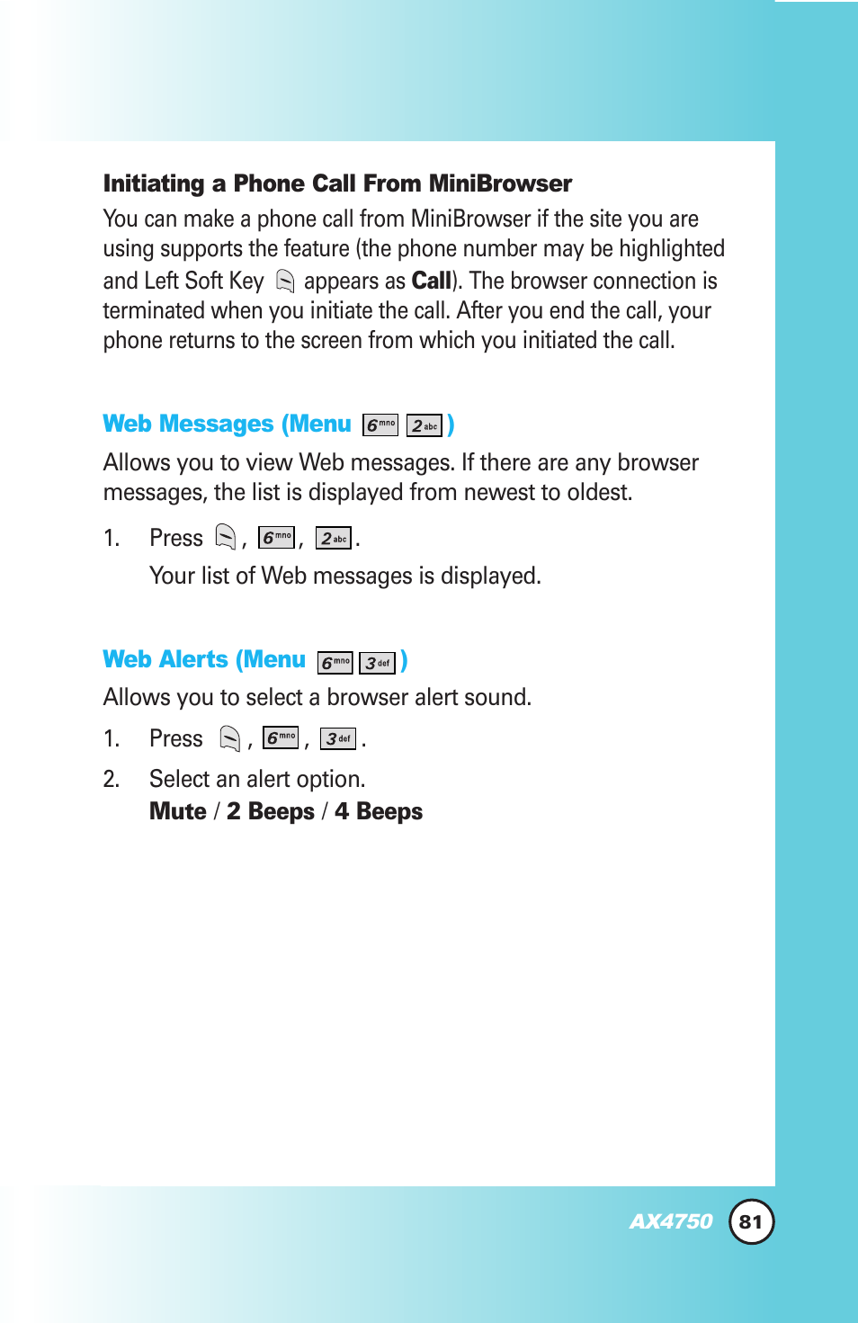 LG AX4750 User Manual | Page 81 / 137