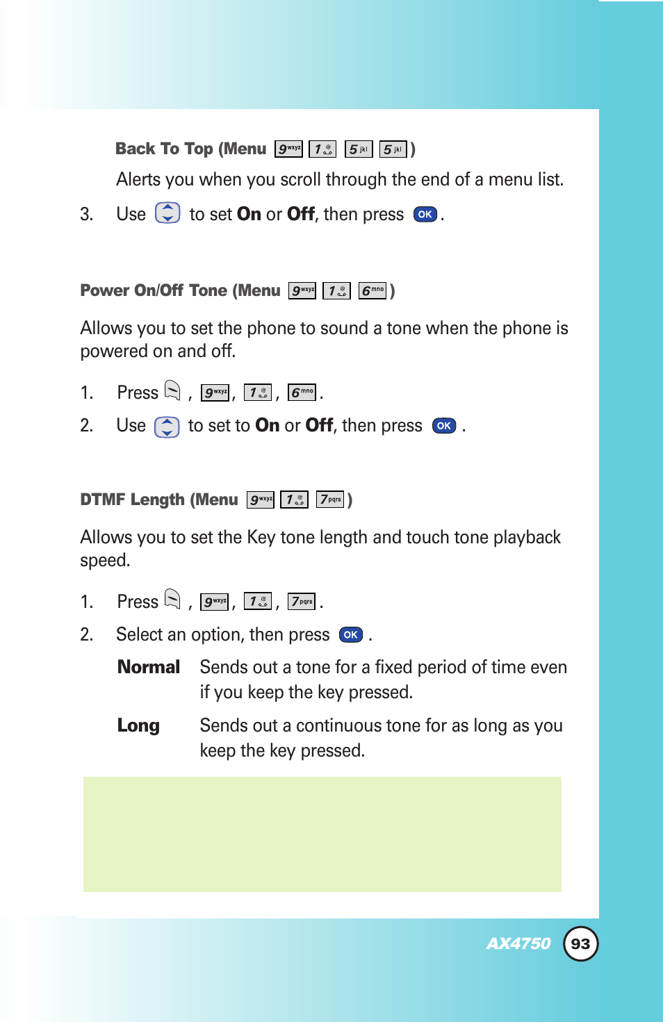 LG AX4750 User Manual | Page 93 / 137