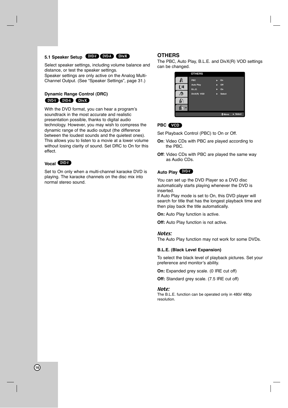 Others | LG DVB418 User Manual | Page 16 / 36