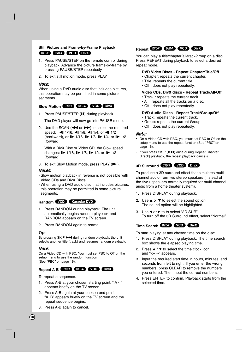 LG DVB418 User Manual | Page 20 / 36
