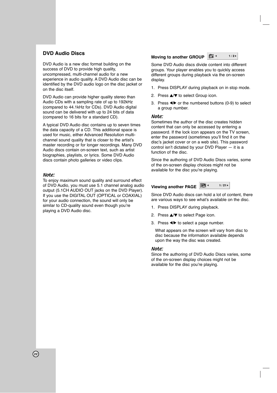 LG DVB418 User Manual | Page 22 / 36
