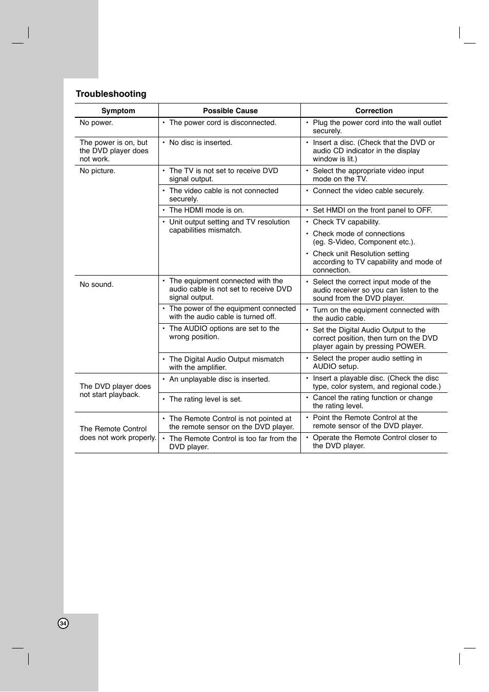 LG DVB418 User Manual | Page 34 / 36