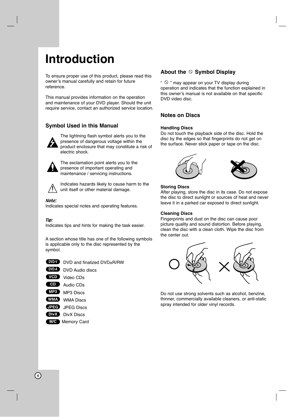 Introduction | LG DVB418 User Manual | Page 4 / 36