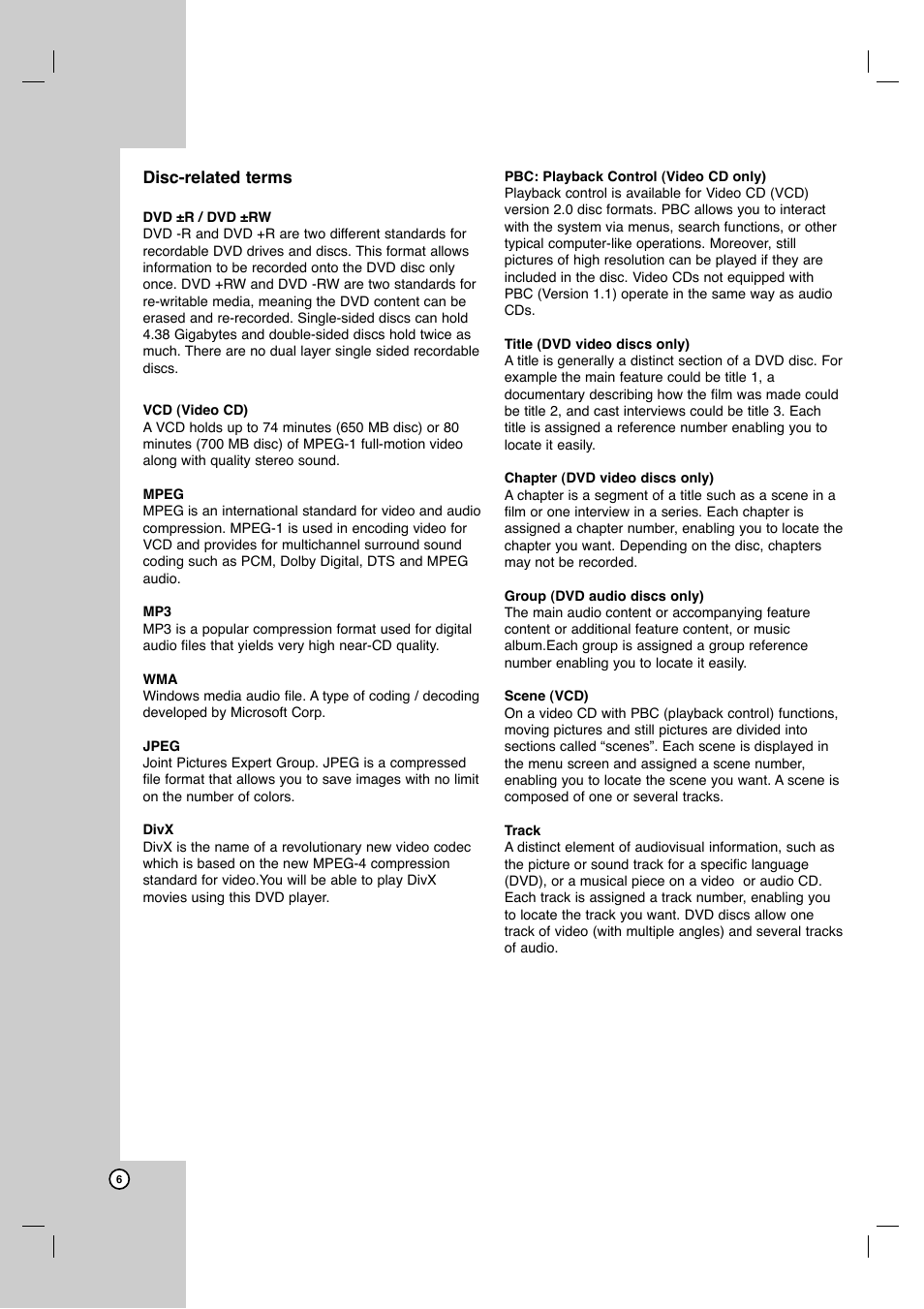 LG DVB418 User Manual | Page 6 / 36