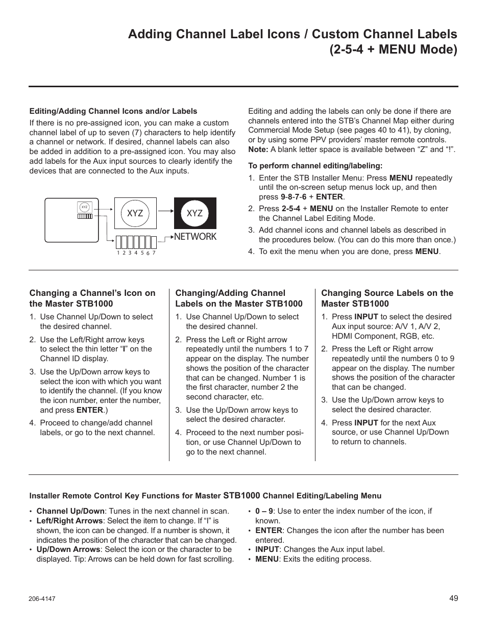 Network | LG STB1000 User Manual | Page 49 / 86