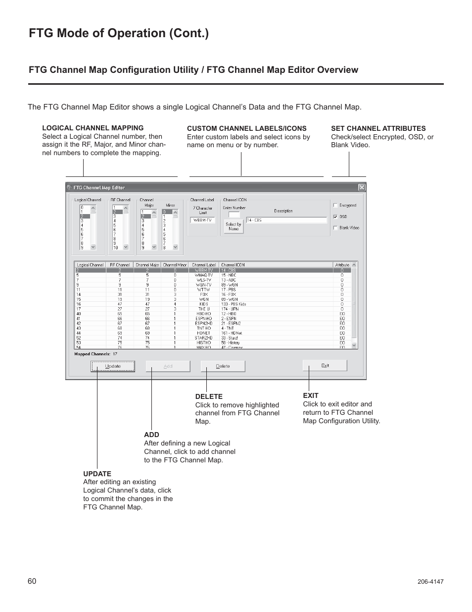 Ftg mode of operation (cont.) | LG STB1000 User Manual | Page 60 / 86