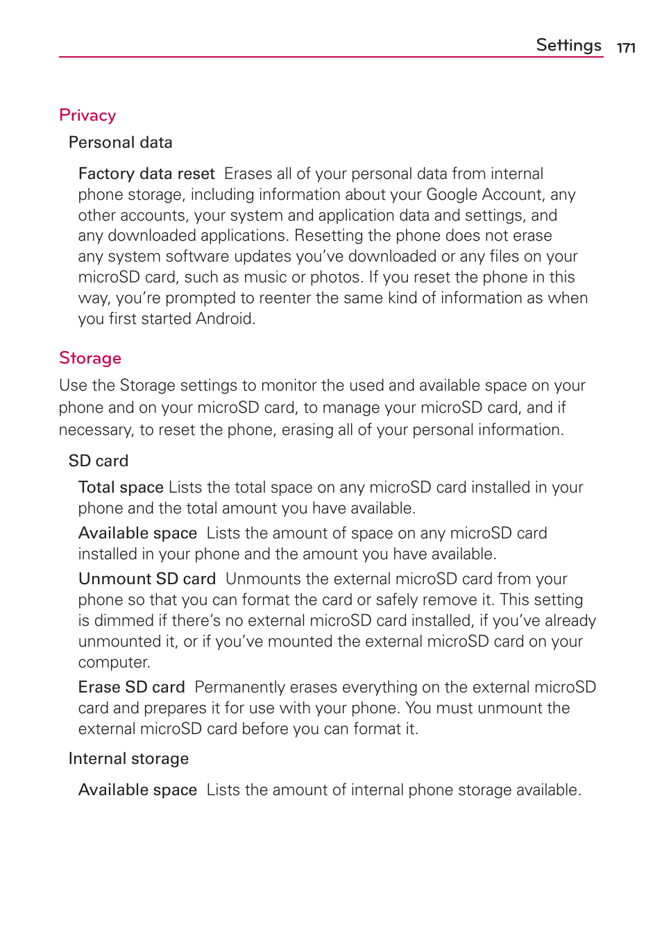 LG MFL67235901 User Manual | Page 173 / 448