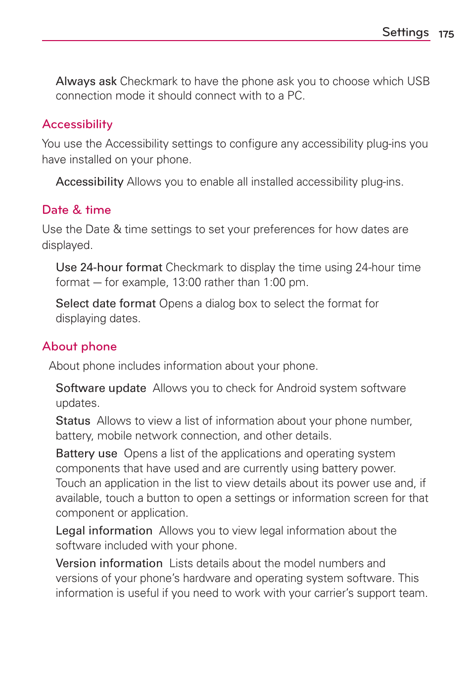 LG MFL67235901 User Manual | Page 177 / 448