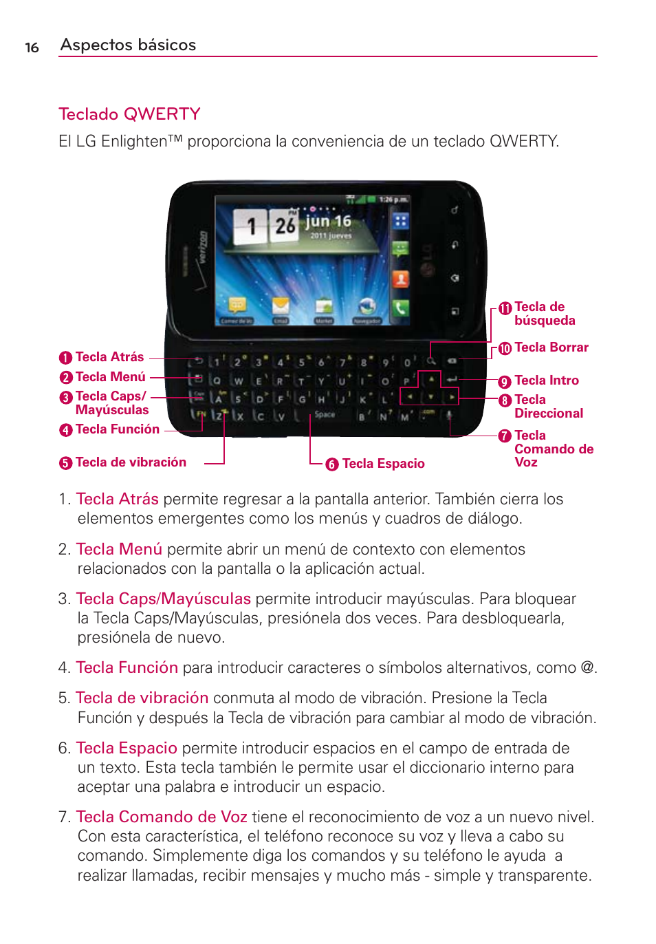 Aspectos básicos teclado qwerty | LG MFL67235901 User Manual | Page 233 / 448