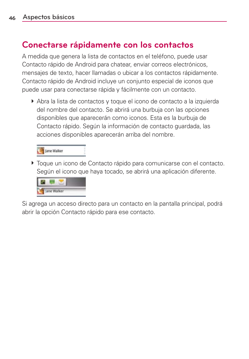 Conectarse rápidamente con los contactos | LG MFL67235901 User Manual | Page 263 / 448