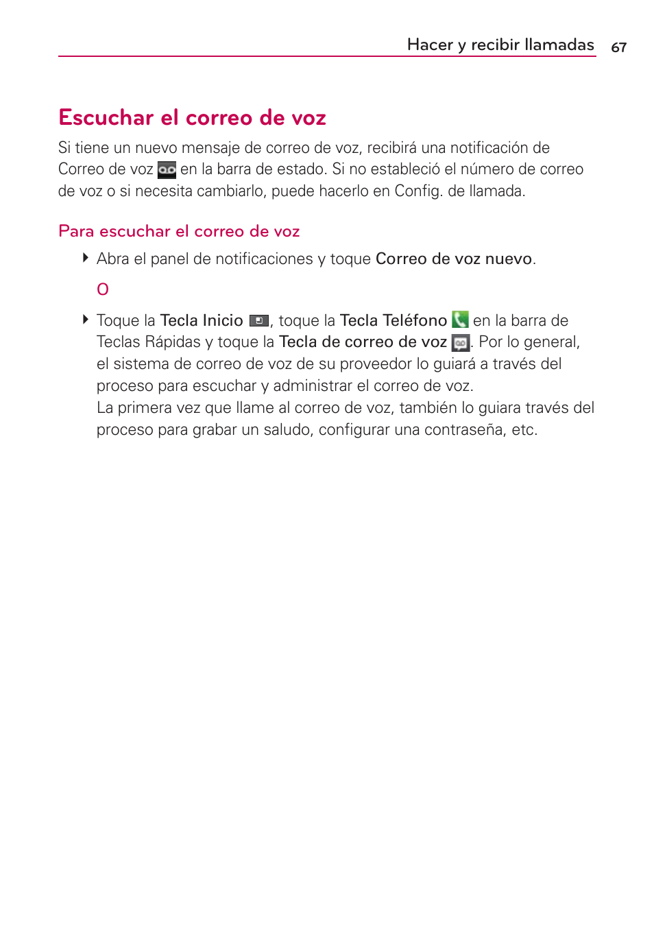 Escuchar el correo de voz | LG MFL67235901 User Manual | Page 284 / 448