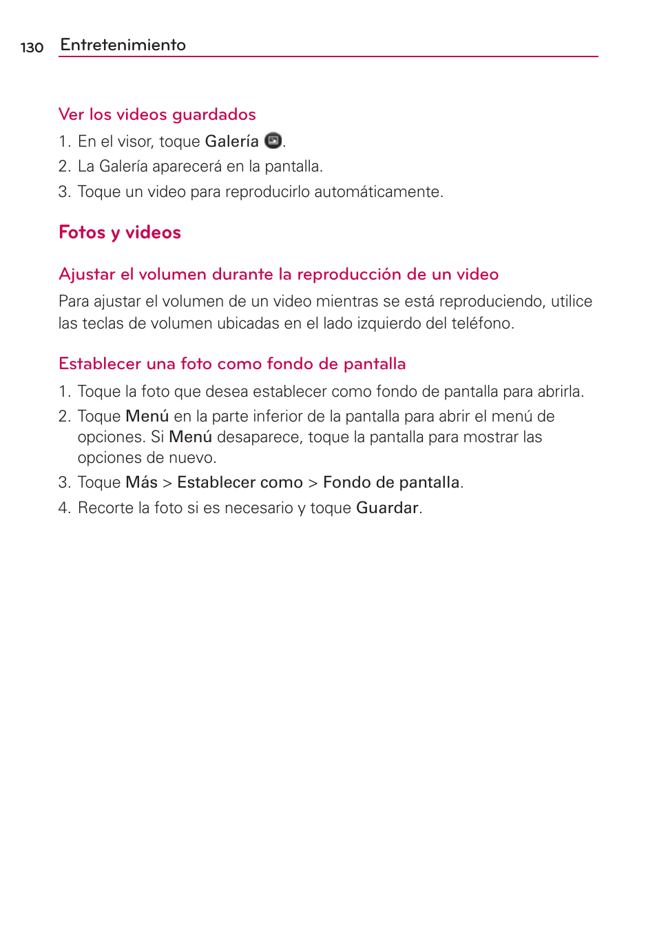 Fotos y videos | LG MFL67235901 User Manual | Page 347 / 448