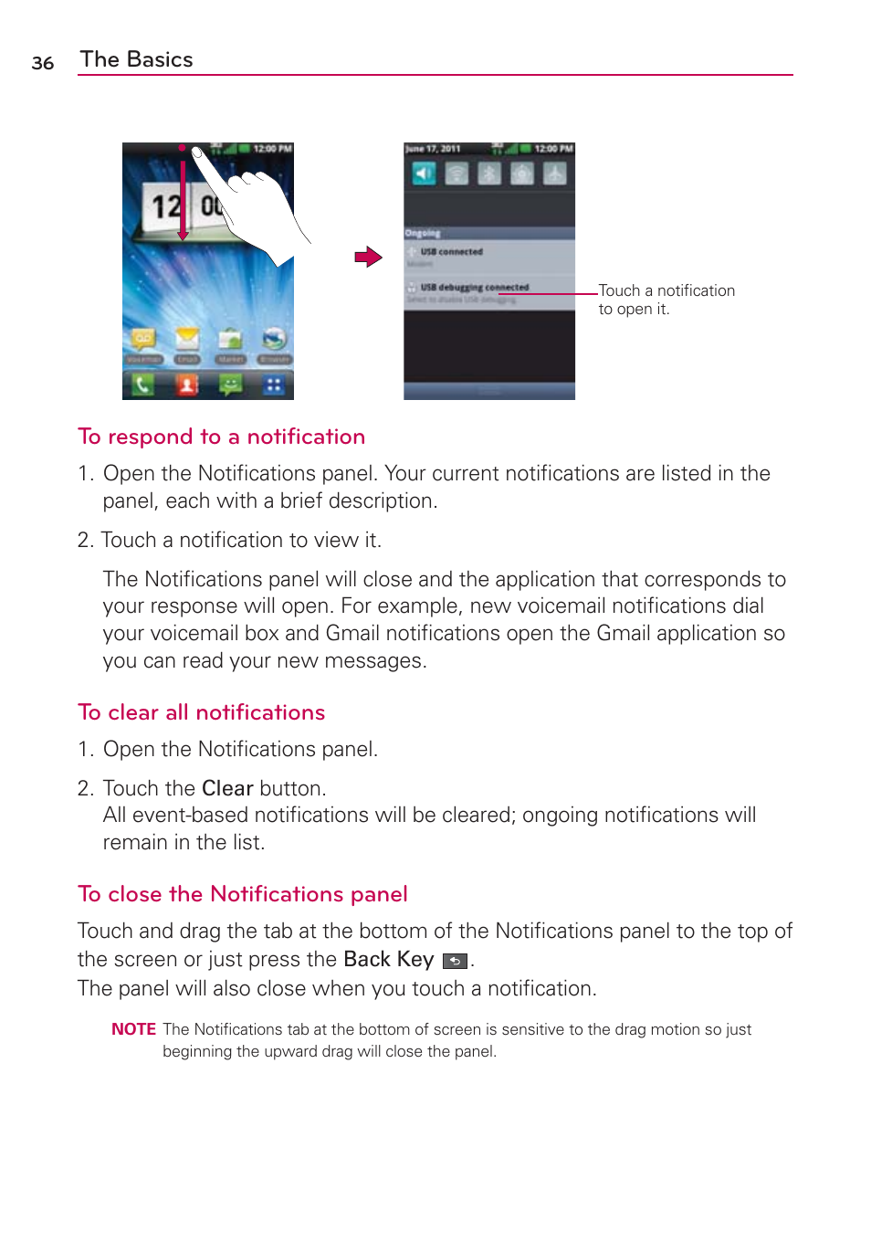 The basics | LG MFL67235901 User Manual | Page 38 / 448