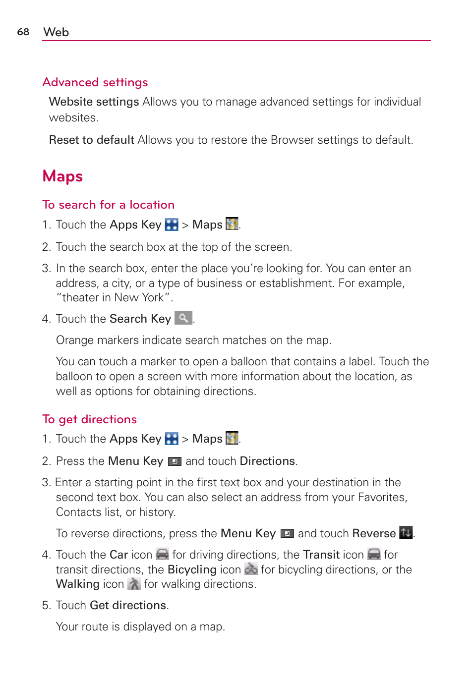 Maps | LG MFL67235901 User Manual | Page 70 / 448