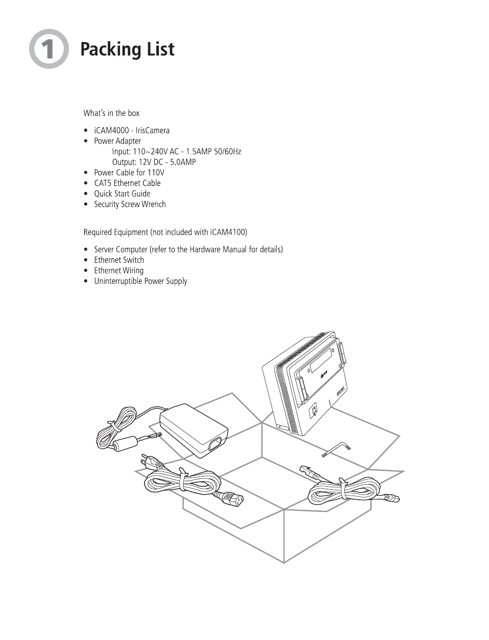 Packing list | LG 4000 User Manual | Page 2 / 10