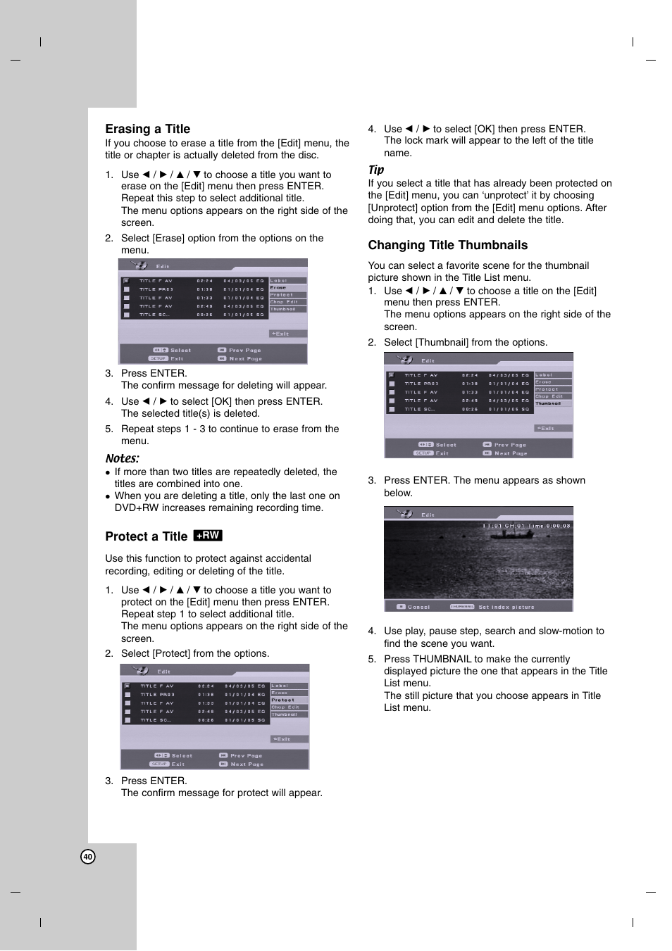 LG DR7400 User Manual | Page 40 / 47