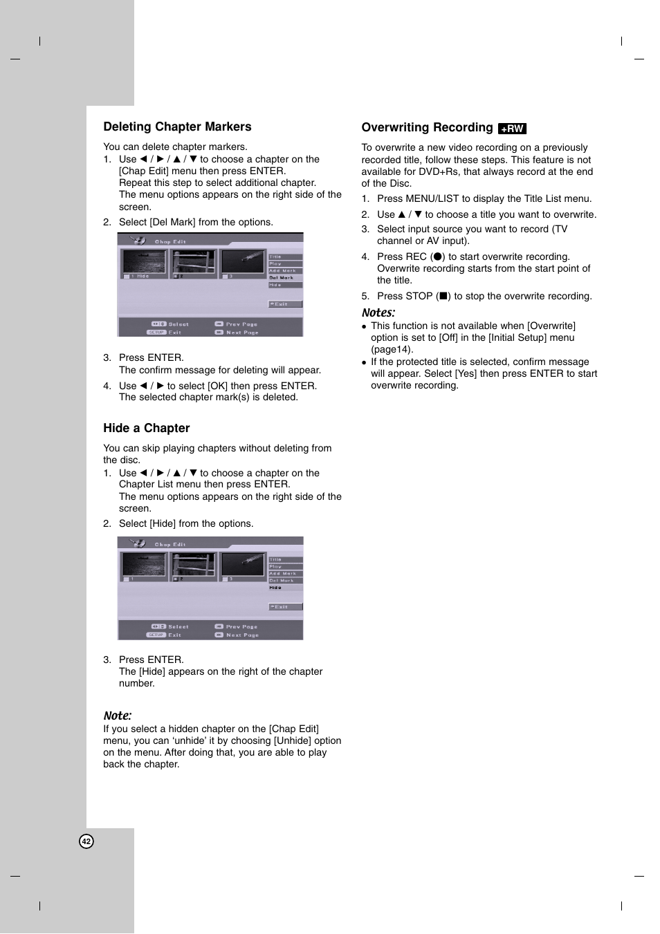 LG DR7400 User Manual | Page 42 / 47