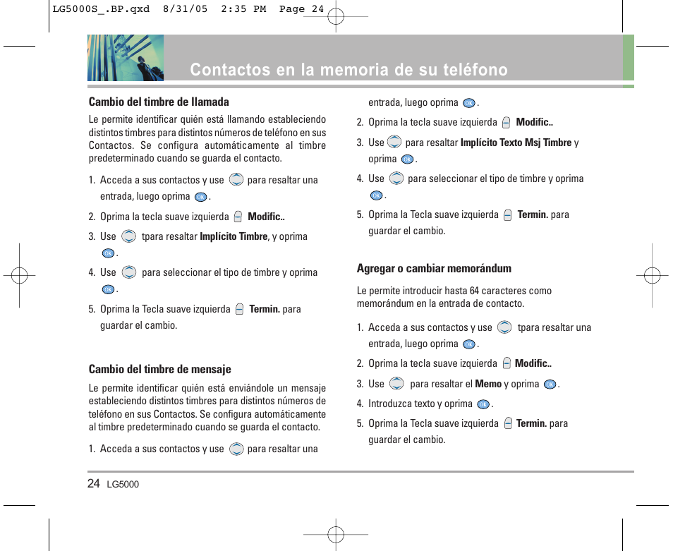 LG 5000 User Manual | Page 119 / 191