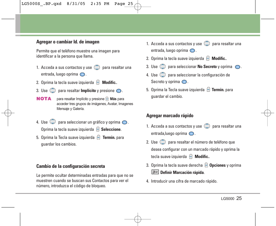 LG 5000 User Manual | Page 120 / 191