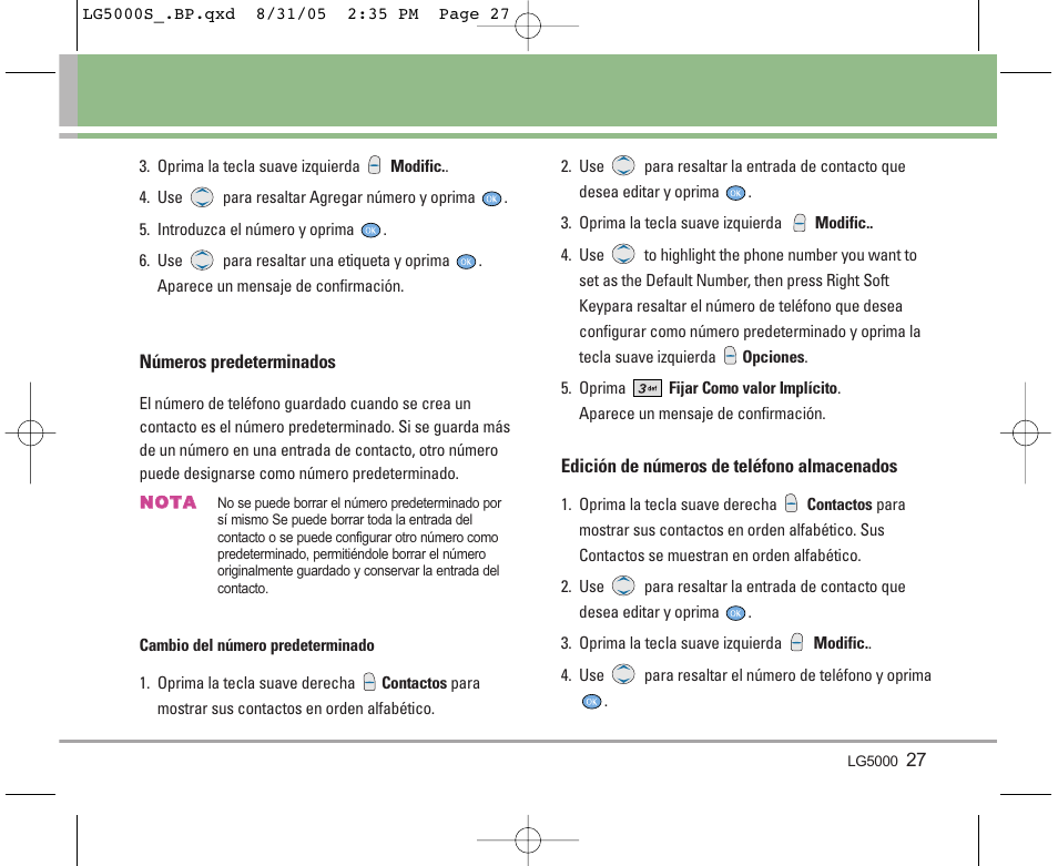 LG 5000 User Manual | Page 122 / 191