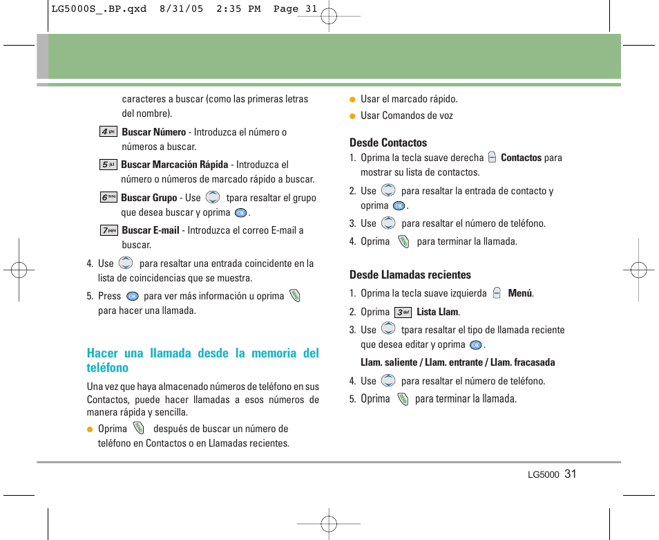 LG 5000 User Manual | Page 126 / 191