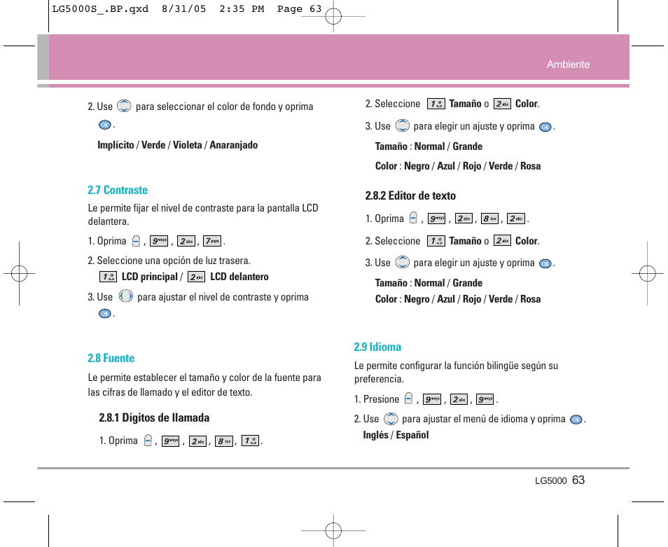 LG 5000 User Manual | Page 158 / 191