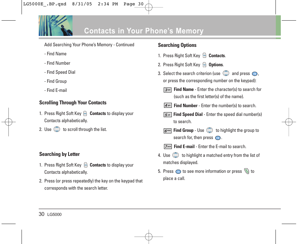 LG 5000 User Manual | Page 31 / 191