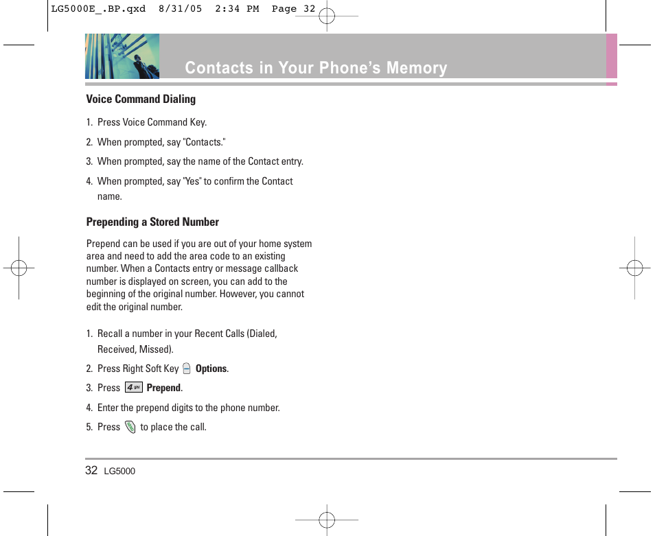 LG 5000 User Manual | Page 33 / 191