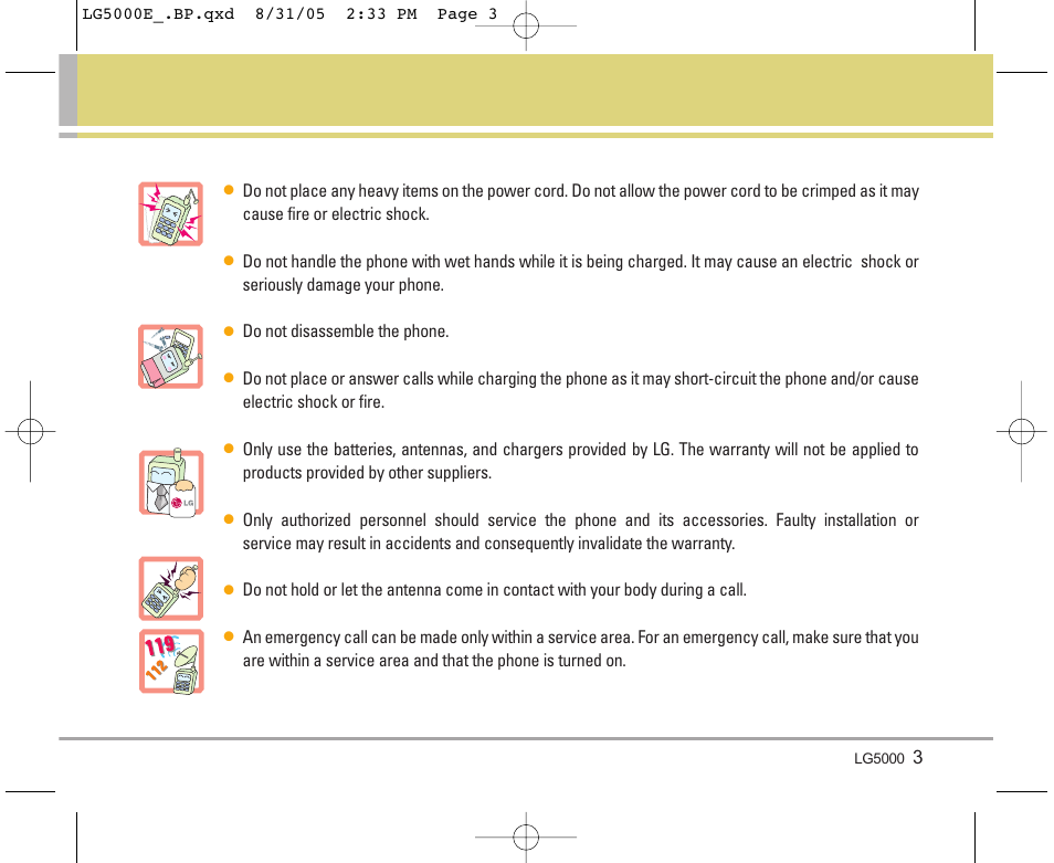 LG 5000 User Manual | Page 4 / 191