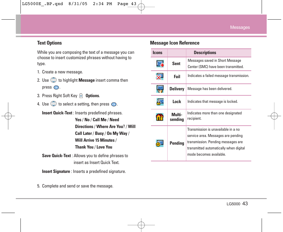 LG 5000 User Manual | Page 44 / 191