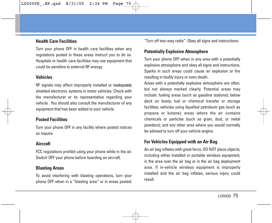 LG 5000 User Manual | Page 76 / 191