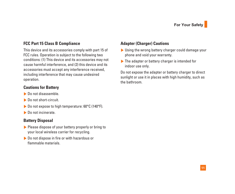 LG C1300i User Manual | Page 11 / 96
