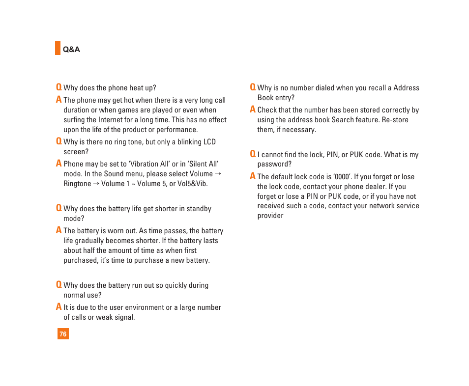 LG C1300i User Manual | Page 76 / 96