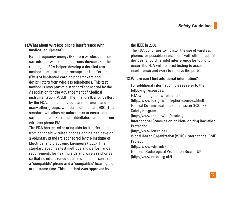 LG C1300i User Manual | Page 87 / 96