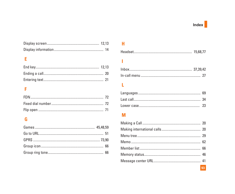 LG C1300i User Manual | Page 93 / 96