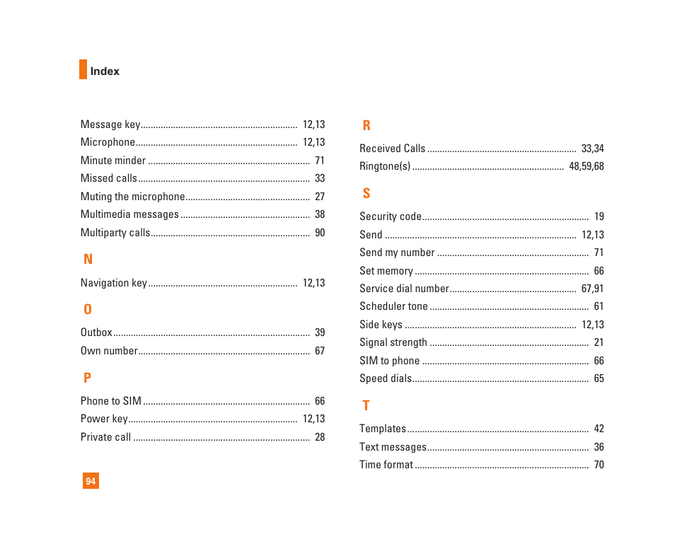 LG C1300i User Manual | Page 94 / 96