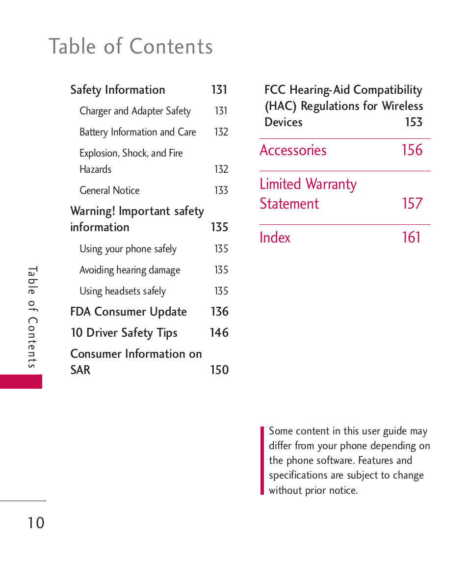 LG ELLIPSE 9250 User Manual | Page 12 / 169