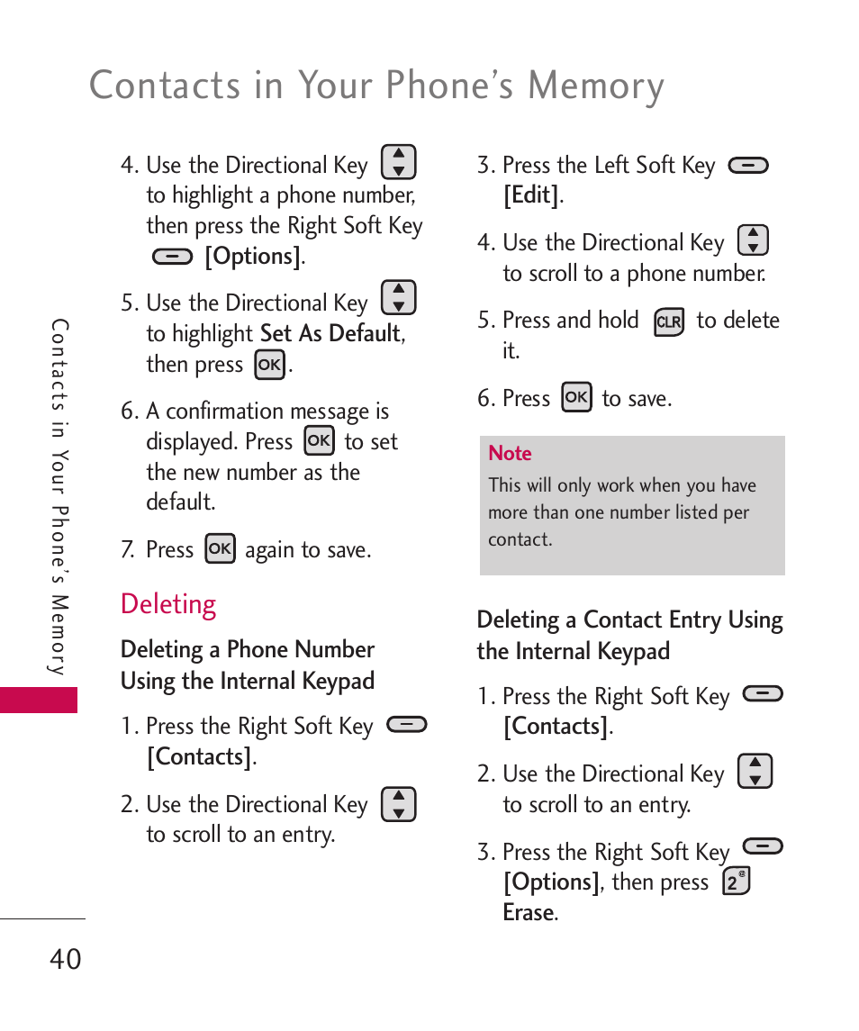 Deleting | LG ELLIPSE 9250 User Manual | Page 42 / 169
