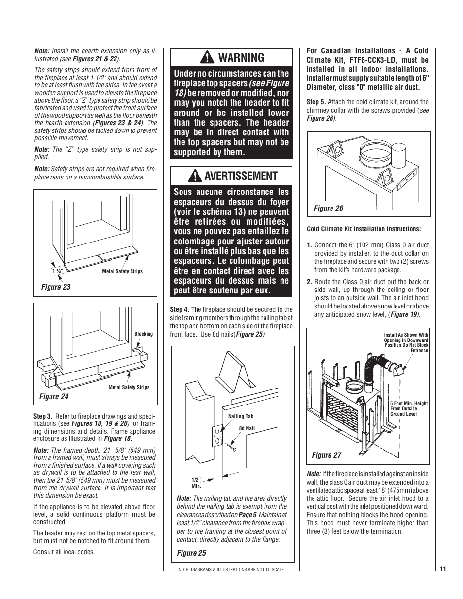 Warning, Avertissement | LG MP-42OD User Manual | Page 11 / 24