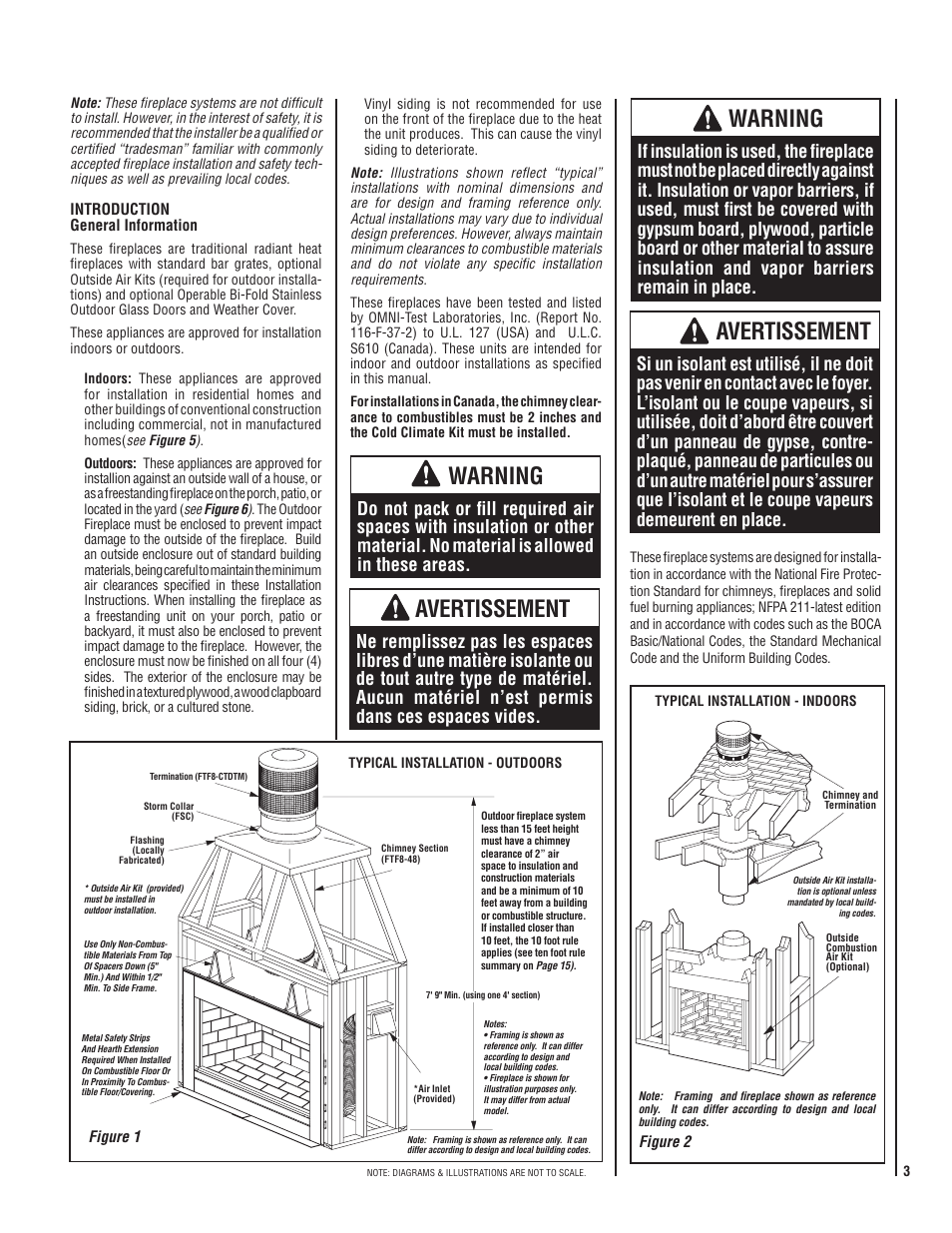 Warning, Avertissement | LG MP-42OD User Manual | Page 3 / 24
