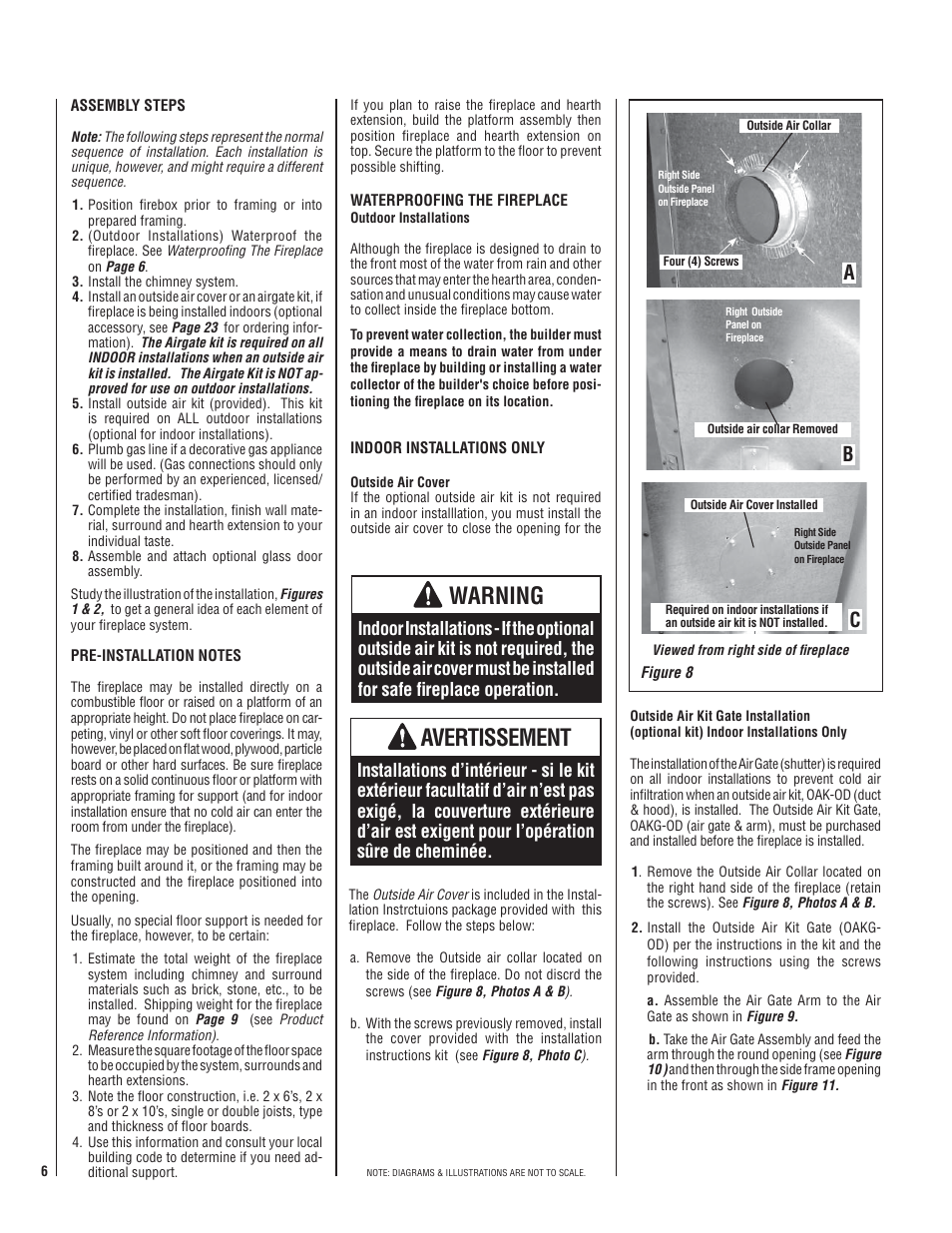 Warning, Avertissement, Ab c | LG MP-42OD User Manual | Page 6 / 24