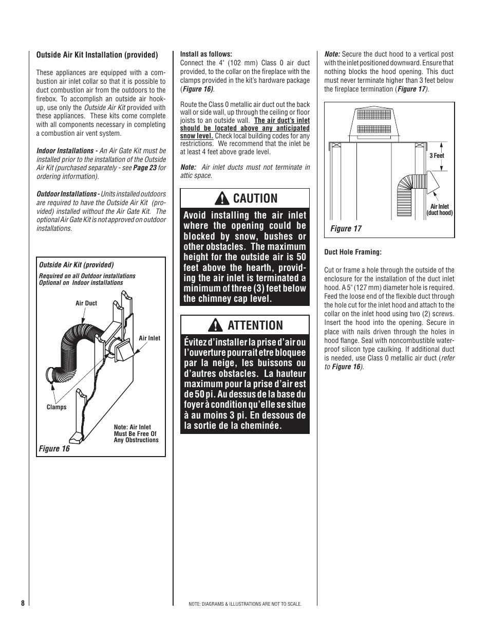 Caution, Attention | LG MP-42OD User Manual | Page 8 / 24