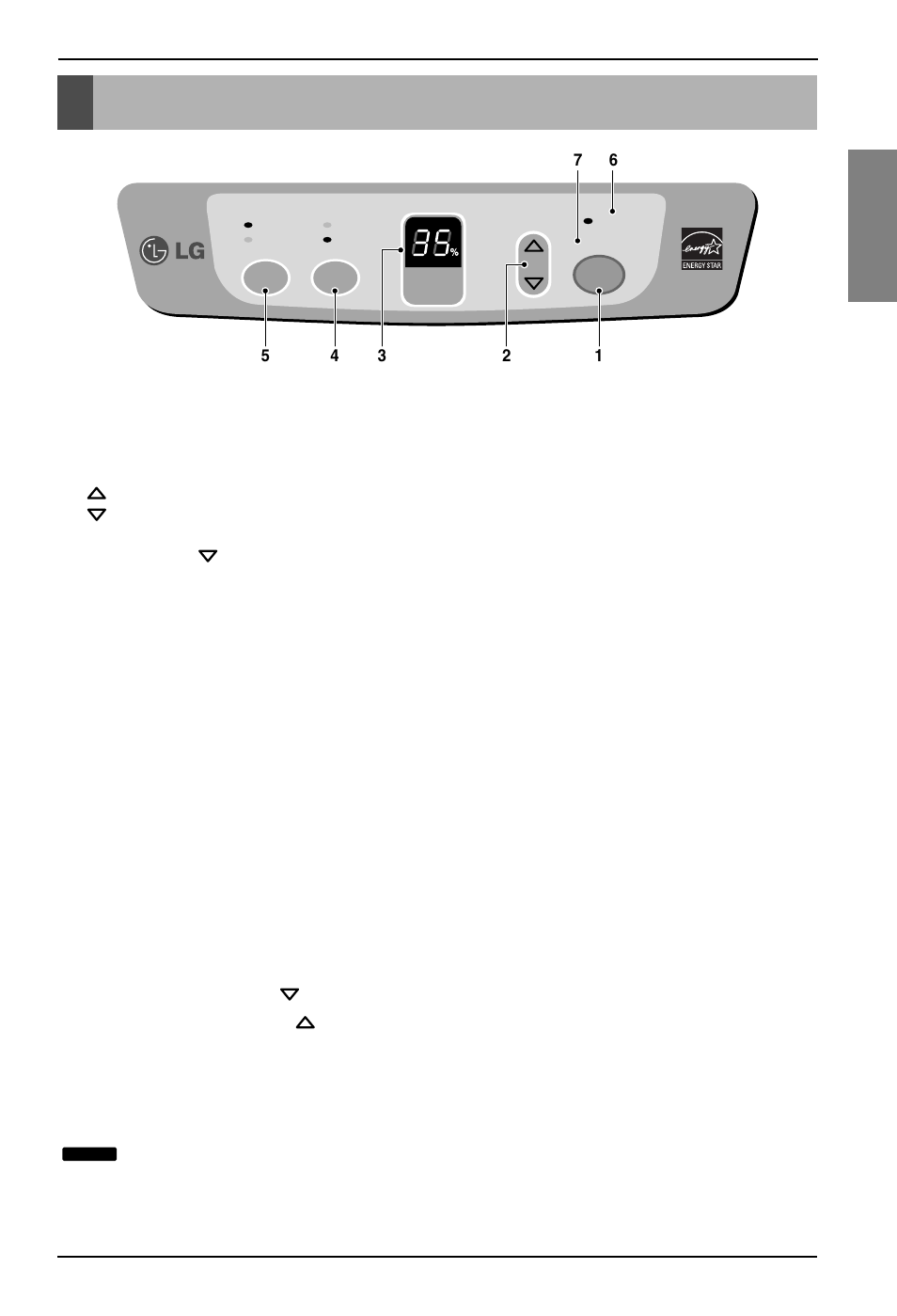 Operating instructions, English, Control panel has following | Owner’s manual 11 operating instructions | LG LD40E User Manual | Page 11 / 31