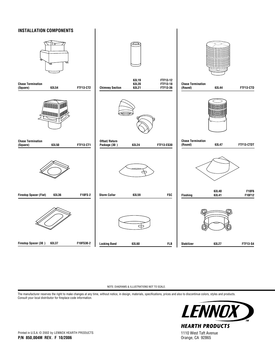 Installation components | LG MAGNA-FIRE LS43ST User Manual | Page 20 / 20