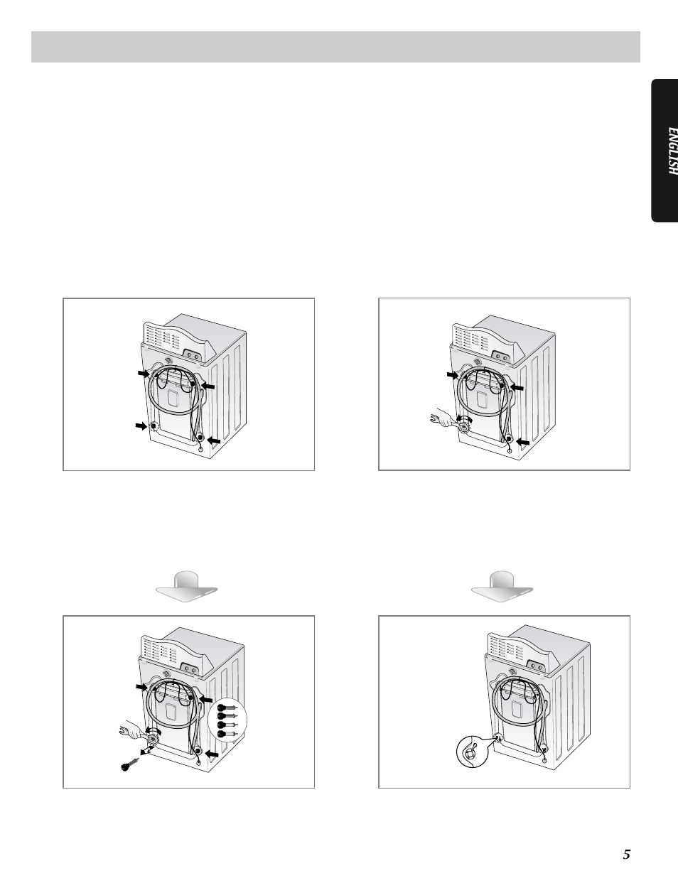 Installation instructions | LG WD3632HS User Manual | Page 5 / 24