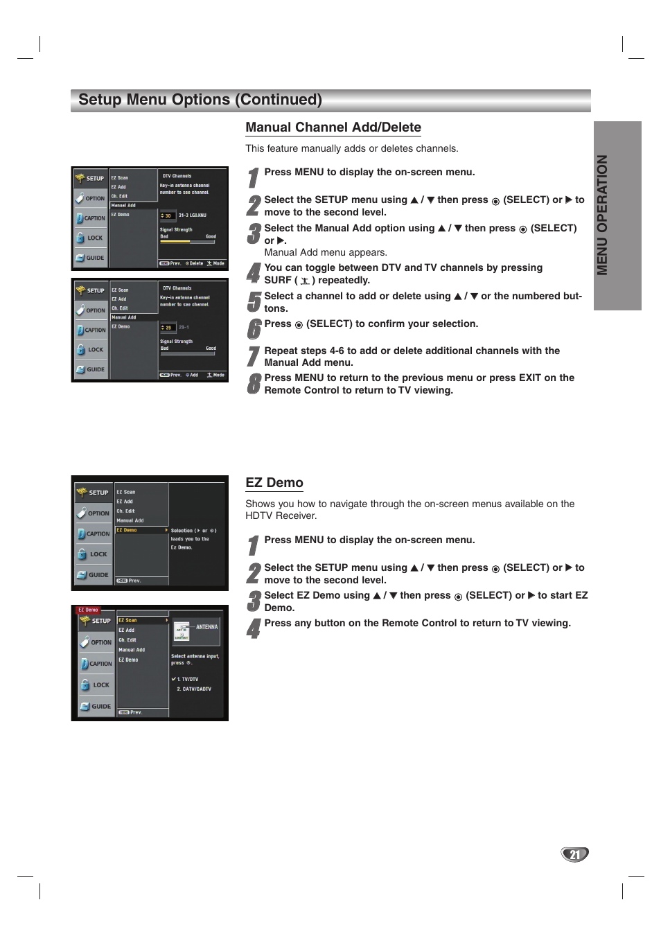 LG LST-4200A User Manual | Page 21 / 48