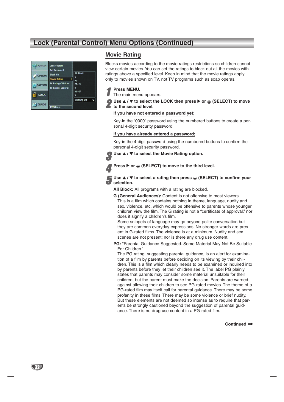 LG LST-4200A User Manual | Page 32 / 48