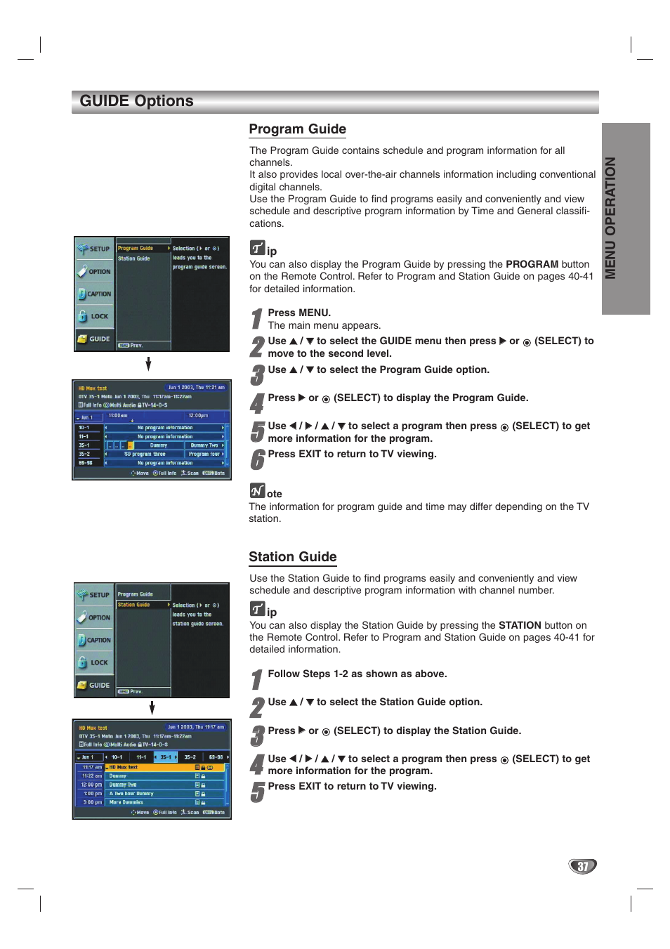 LG LST-4200A User Manual | Page 37 / 48