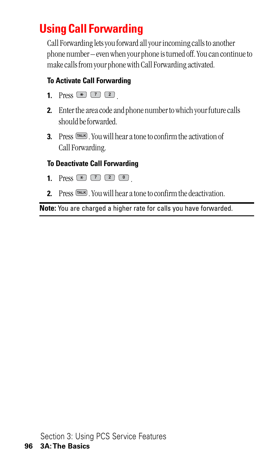 Using call forwarding, Press | LG ( 5350) User Manual | Page 104 / 155